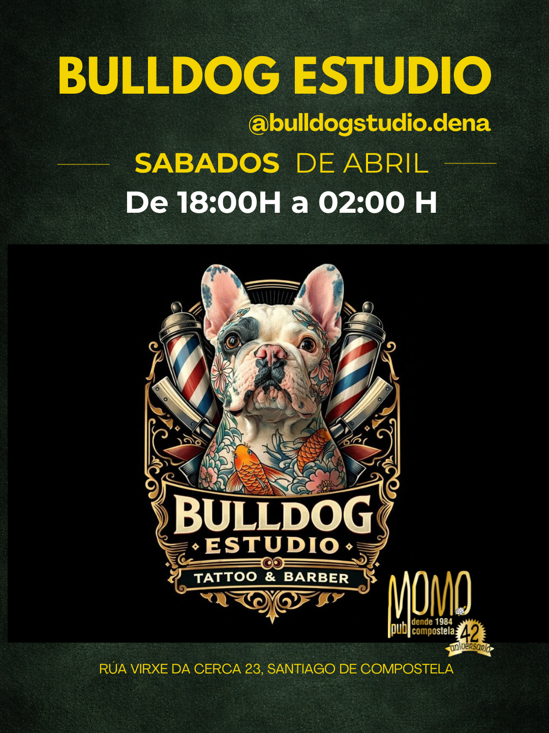 BullDog Estudio Sábados de abril de 2026